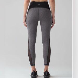 Lululemon Train Times 7/8 Pant *25" Heathered Black / Black size 6 leggings